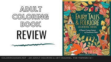 Fairy Tales and Folklore Coloring Book  Review + Testing Mediums | Emelie Lidehall Oberg