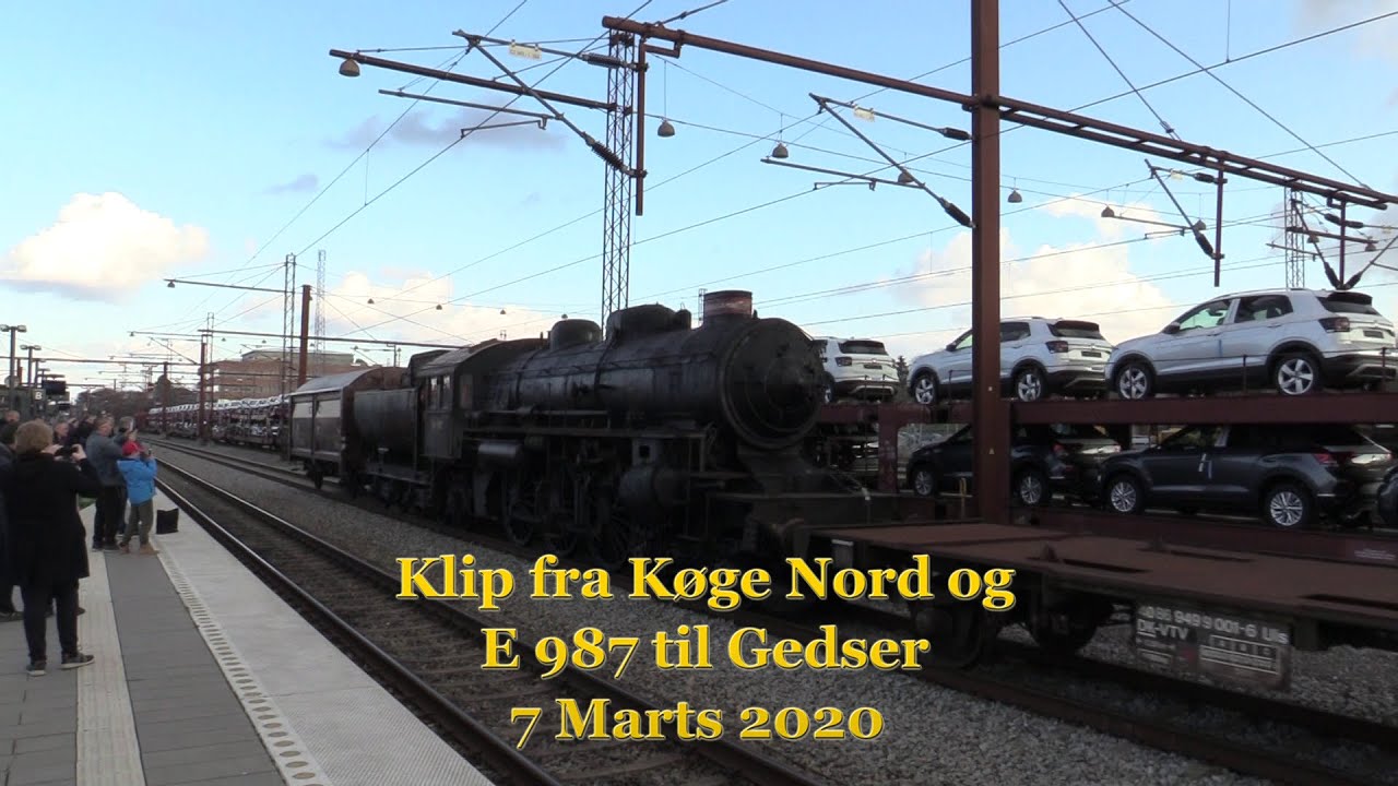Klip fra Køge Nord og E 987 til Gedser 7/3 - 2020