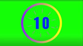 Famous 23 seconds countdown timer with number display & with Alarm 🔔  | Greenscreen | copyright free Net Worth