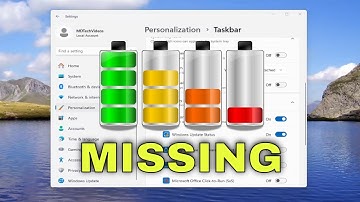Battery Icon Missing From Taskbar In Windows 11 [Solution]