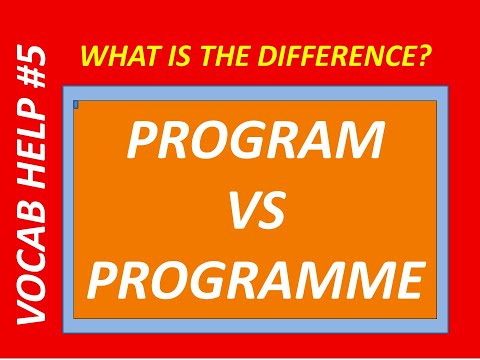 PROGRAM VS PROGRAMME || VOCAB HELP || Shimna's Study Corner
