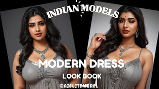 [4K] Ai Art Look Book Models | Ai Plus Size Indian Models #Video #Party #Viral #Partywear #Ai #Aiart