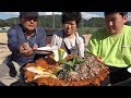 흥삼이가 만든 [[우삼겹김치볶음밥(Kimchi fried rice with Beef loin)]] 요리&먹방!! - Mukbang eating show