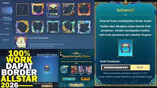 How To Get The Border Avatar All Star 2026 Redeem Code U0026 Mlbb All Star Creator Verification Code