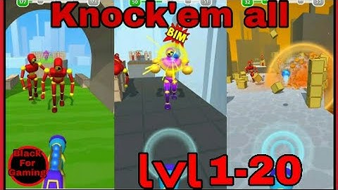 Knock"em all - level 1-20 - gameplay walkthrough - android - ios - part 1