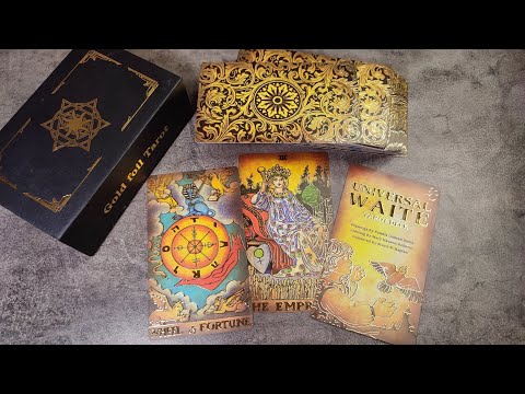 Самая красивая колода Таро Уэйта в мире!!! / GOLD FOIL TAROT 3D обзор Таро Уэйта от White devil