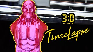 3D Printer Timelapse - HellBoy 4K (Qidi Tech X-Max)