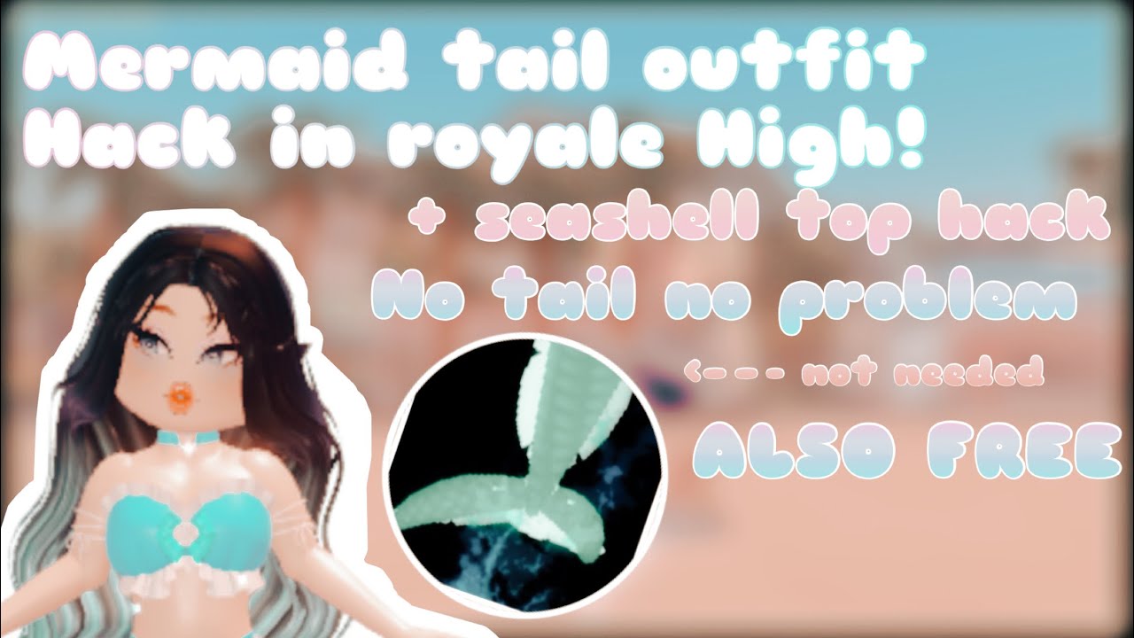 MERMAID TAIL OUTFIT HACK IN ROYALE HIGH!? || *NO TAIL NEEDED* || Blue Roses
