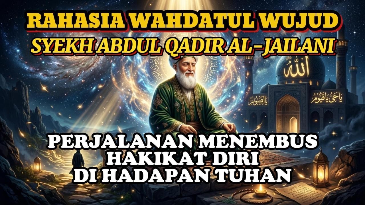 RAHASIA WAHDATUL WUJUD: SYEKH ABDUL QADIR AL-JAILANI dan PERJALANAN HAKIKAT DIRI DI HADAPAN TUHAN