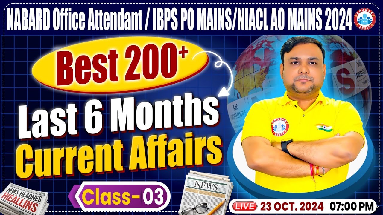 NABARD Office Attendant 2024 | IBPS PO Mains | Best 200 Last 6 Months ...