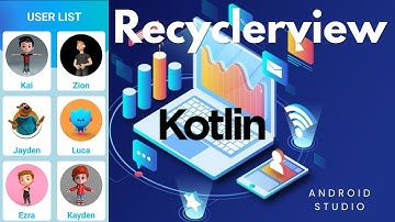Kotlin | Recyclerview Design Android Studio | Recyclerview In Android Studio Kotlin | Recyclerview