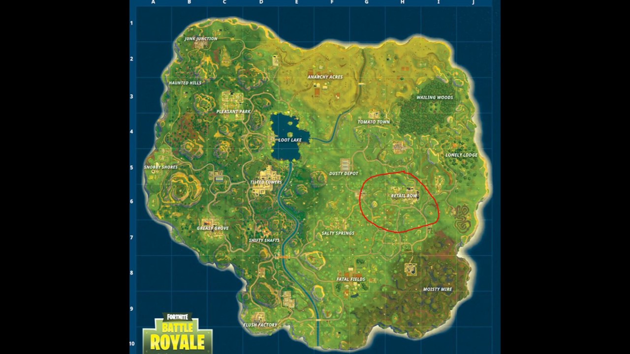 Fortnite Drop Spot Map