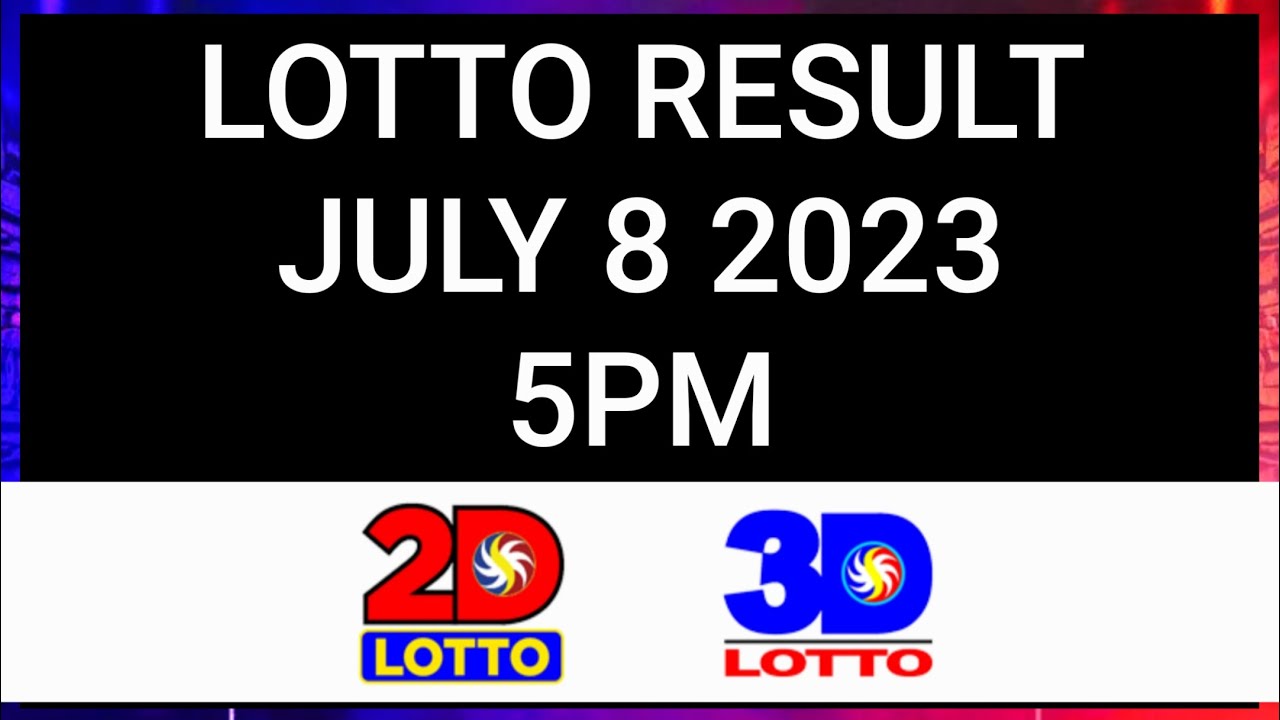 lotto result july 8 2023 5pm YouTube