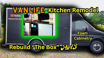 Van Life |  Kitchen Remodel | Rebuild "The Box" Series Part 3 #vanlife #rvlife #foryou #diy