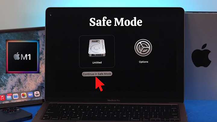 Khởi động safemode mac os
