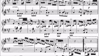 ABRSM Piano 2017-2018 Grade 8 B:4 B4 CPE Bach Allegro Sonata in A Movt 3 Wq.55.4 Sheet Music
