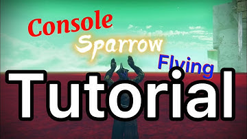Learn how to sparrow fly on destiny 2 console in 6 minutes…