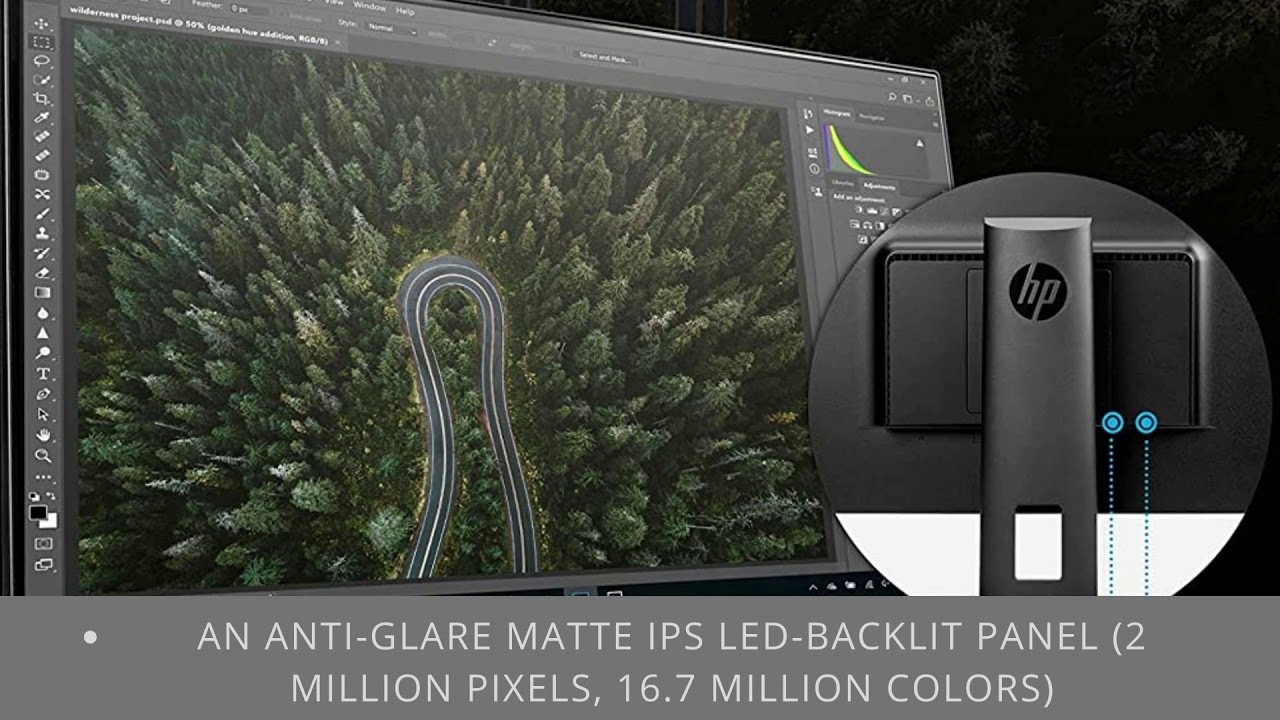 HP VH240a 23.8-Inch Full HD 1080p IPS LED Monitor - budget full hd monitor at $130 - hp vh240a