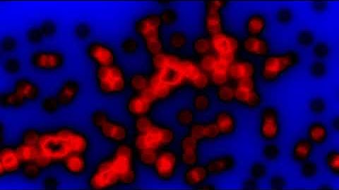 Glowing circular embers. Abstract animation/art generated with python (w/ numpy + png modules).