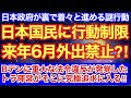 日本国民に行動制限が来年6月に日本政府が動き出しました‼︎