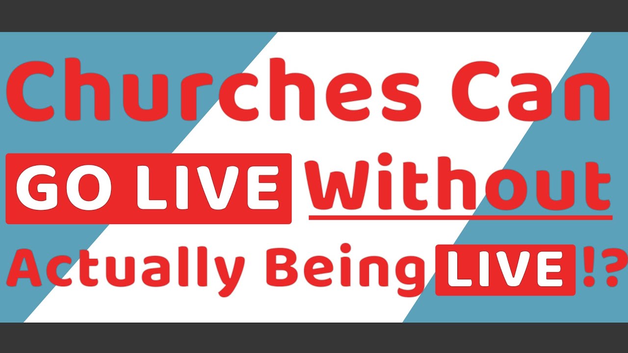 Best LIVE STREAMING software for church services
