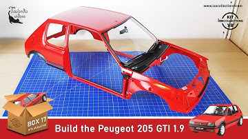 Build the 1:8 scale Peugeot 205 1.9 GTI - kits 65, 66, 67, 68 (box 17) - IXO Collections