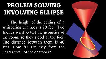 CONIC SECTIONS || PROBLEM SOLVING INVOLVING ELLIPSE
