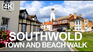 Southwold Town and Beach Walk 4k -  Best Places to Visit in the UK