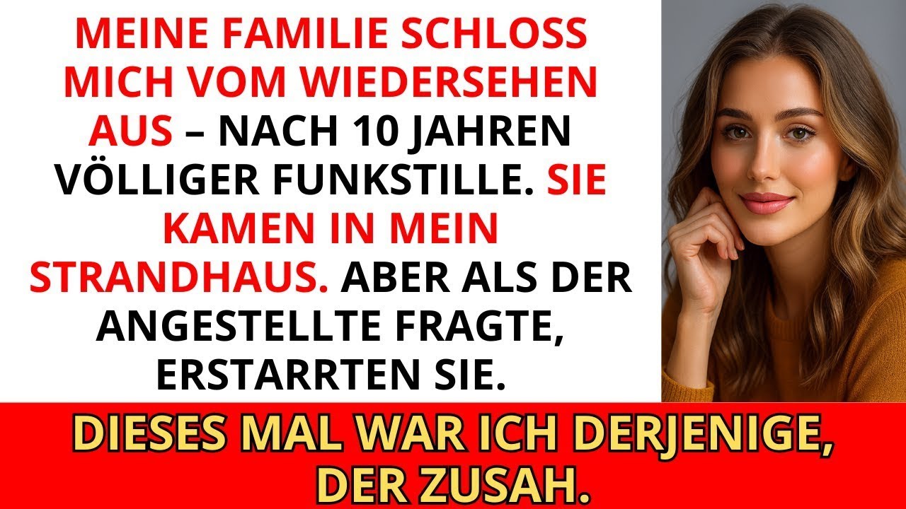 Meine Familie verbot mir, am Treffen teilzunehmen – also ließ ich sie in das Strandhaus gehen, das…