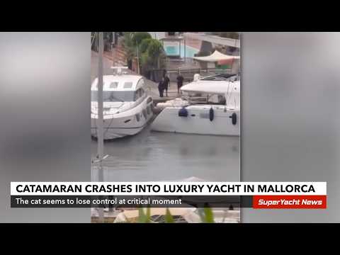 EV Yacht Burns | Cat Crashes into Yacht Docking | SY News