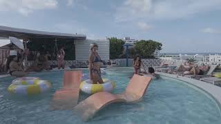 MIAMI SWIM WEEK ROOFTOP POOL PARTY AT MOXY HOTEL IN MIAMI FLORIDA