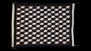 Navajo Illusion Cube Weaving by Elizabeth Joe (#01)