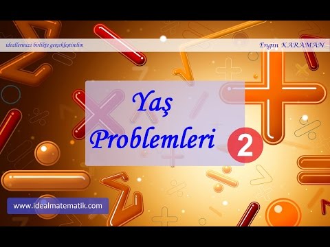 YGS Matematik: Yaş Problemleri Video 2