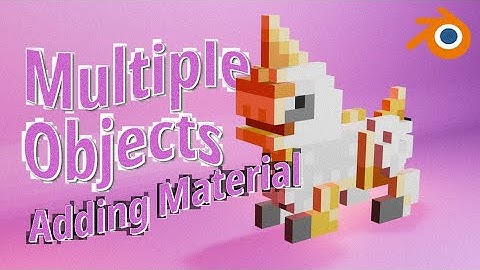 กำหนดพื้นผิวให้วัตถุหลายๆ ชิ้นพร้อมๆ กัน : Blender 4.0.2