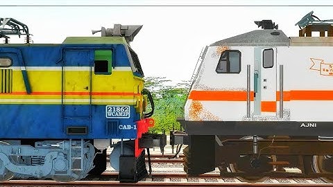 LOCO FAILED GITANJALI EXPRESS RESCUED BY Kalyan WCAM2P in MSTS Open Rails Indain Railways
