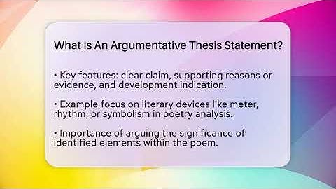 What Is An Argumentative Thesis Statement? - The Prose Path