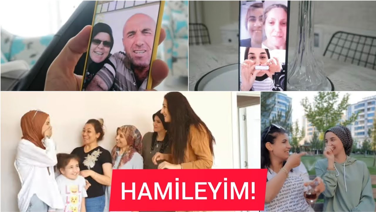 HAMİLE HABERİNİ NASIL SÖYLEDİM? | ANNEMLE BABAM | KAYİNVALİDEM | ARKADAŞLARIMIN TEPKİLERİ 🤭