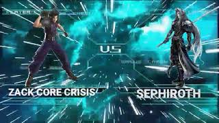 Zack (crisis core) vs Sephiroth Dissidia 012 final fantasy