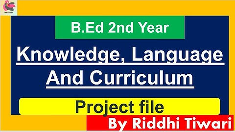 Knowledge language and Curriculum Project file | B.ed 2nd Year |Topic - CBSE or ICSE