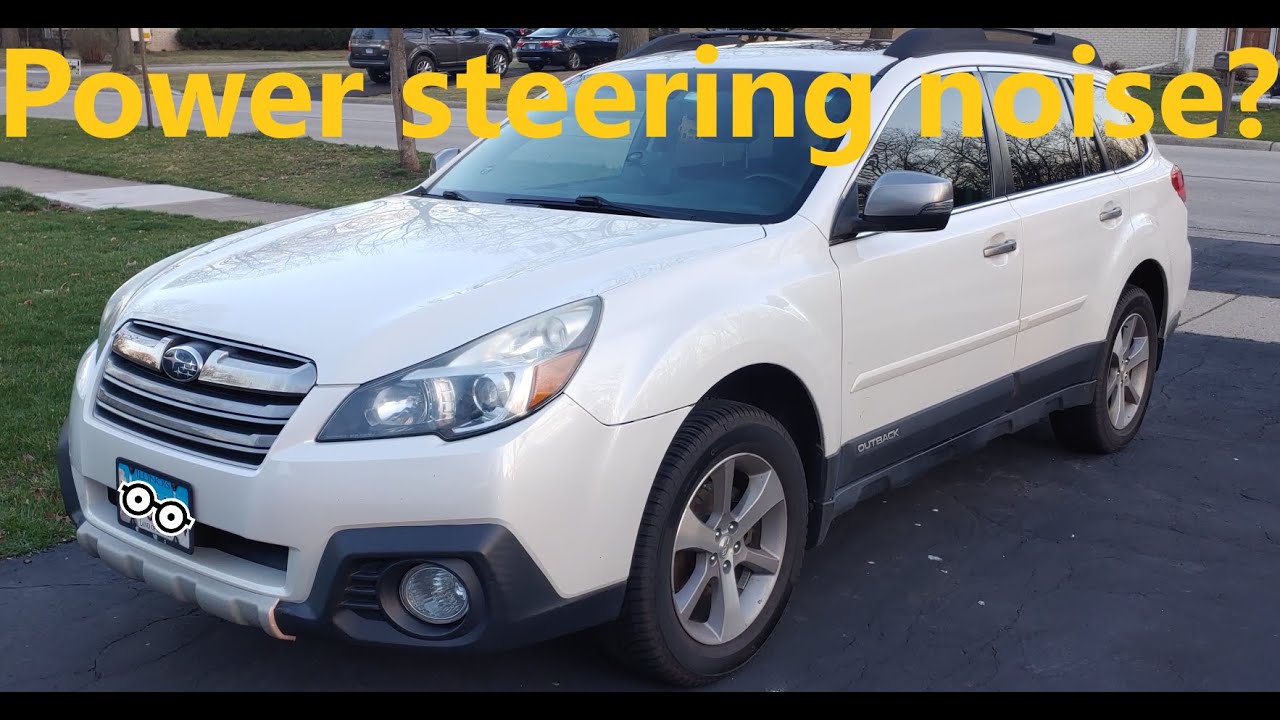Subaru Outback power steering pump replacement YouTube
