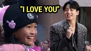 JUNGKOOK Cute Reaction to This ARMY at Citi Concert Series on TODAY