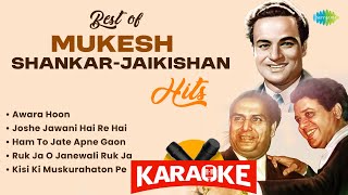 Best Of Mukesh U0026 Shankarjaikishan Karaoke Hits  Awara Hoon  Ruk Ja O Janewali  Ham To Jate Apne