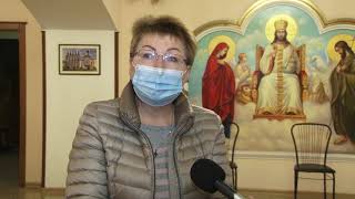 Пункт вакцинации желающих в Свято-Покровском архиерейском соборе