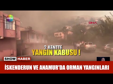 İskenderun ve Anamur'da orman yangınları