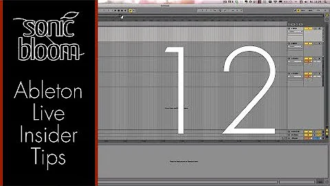 Ableton Live Insider Tips - Speed up your workflow with the number shortcuts