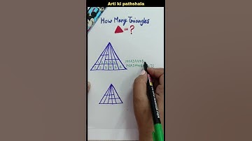 How to count triangles~part 3/Reasoning:Figure counting/Triangle counting trick #shorts #shortsfeed