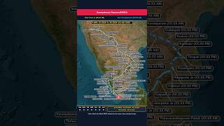 Kanniyakumari Express (#16381) Route & Timetable Guide 🚂 | RailRoutes India #Shorts