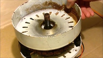 Ceiling Fan to Wind generator conversion demo