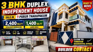 🏡🥳 Luxury 3BHK Individual House for Sale in Porur Tharapakkam | Builder Contact | Free Full Inter... 🏡🥳 Luxury 3BHK Individual House for Sale in Porur Tharapakkam | Builder Contact | Free Full Inter...