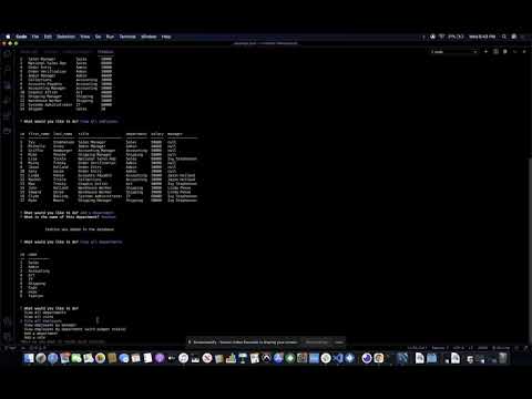 SQL-Employee Tracker
